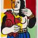 Fernand Leger "Femme au perroquet"
gouache on paper
cm 58x44
Signed with the initials lower right - фото 1