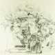 Козловский, К.С. Букет роз. 1957. Бумага, графит. кар. 28,6х41 см. - photo 1