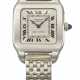 CARTIER. AN EARLY AND VERY RARE PLATINUM AND 18K GOLD SQUARE-SHAPED WRISTWATCH WITH PALLADIUM BRACELET AND BOX - фото 1