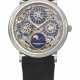 VACHERON CONSTANTIN. AN ELEGANT AND RARE PLATINUM SKELETONIZED AUTOMATIC PERPETUAL CALENDAR WRISTWATCH WITH MOON PHASES - фото 1