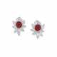EXCEPTIONAL RUBY AND DIAMOND EARRINGS - фото 1