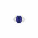 IMPORTANT SAPPHIRE AND DIAMOND RING - Foto 1