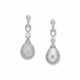 EXCEPTIONAL NATURAL PEARL AND DIAMOND EARRINGS - Foto 1
