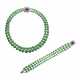 IMPORTANT JADEITE, RUBY AND DIAMOND NECKLACE, BY CARTIER; AND A JADEITE, RUBY AND DIAMOND BRACELET, MOUNTED BY CARTIER - Foto 1