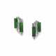 JADEITE AND DIAMOND EARRINGS - Foto 1