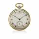 BREGUET, YELLOW AND WHITE GOLD OPENFACE POCKET WATCH - photo 1