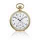 ZENITH, YELLOW GOLD CHRONOGRAPH OPENFACE POCKET WATCH - фото 1