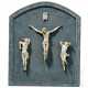 Drei Elfenbeinfiguren einer Kreuzigungsgruppe, flämisch, spätes 18. Jhdt. - photo 1