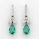 Paar elegante Ohrgehänge mit Sambia-Smaragden - Foto 1