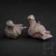 Ein Paar silberne Tauben-Anhänger, elamitisch, 1. Hälfte 3. Jtsd. v. Chr. - Foto 1