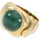Ring: dekorativer und schwerer vintage Smaragdring, 18K Gold - Foto 1
