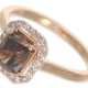 Ring: moderner neuwertiger Roségoldring mit Natural Fancy Diamant von 1,3ct, mit IGI-Report - Foto 1