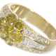 Ring: gelbgoldener Goldschmiedering mit hochwertigem Diamantbesatz, insgesamt ca. 1,8ct, 18K Gold - фото 1