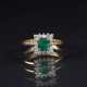 Zierlicher Smaragd-Brillant-Ring. - фото 1