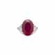 NO RESERVE - RUBY AND DIAMOND RING - photo 1