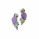SUZANNE BELPERRON MULTI-GEM PAIR OF BROOCHES - photo 1