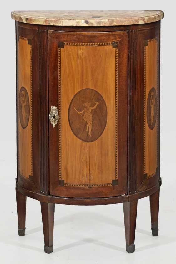Small Louis Xvi Demilune Cabinet Auction Catalog International