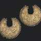 A PAIR OF ACHAEMENID SILVER GILT EARRINGS - Foto 1