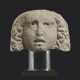 A ROMAN MARBLE THEATRE MASK - фото 1