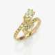 Vis a Vis Ring verziert mit zart gelben Diamanten im Marquise - und Brillantschliff - Paris, GALLERIES DU DIAMANT - Foto 1
