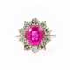 Entourage-Ring mit rosa Saphir - фото 1