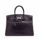 A MATTE AMÉTHYSTE ALLIGATOR BIRKIN 35 WITH PALLADIUM HARDWARE - photo 1