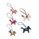A SET OF FIVE MULTICOLOUR SWIFT LEATHER RODEO PM & MM CHARMS - фото 1