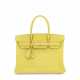 A LIME EPSOM LEATHER BIRKIN 30 WITH ROSE GOLD HARDWARE - Foto 1