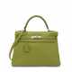 A VERT ANIS TOGO LEATHER RETOURNÉ KELLY 32 WITH PALLADIUM HARDWARE - фото 1