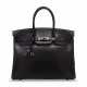 A LIMITED EDITION BLACK CALF BOX LEATHER SO BLACK BIRKIN 35 WITH BLACK PVD HARDWARE - Foto 1