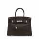 A MARRON FONCÉ TOGO LEATHER BIRKIN 30 WITH PALLADIUM HARDWARE - Foto 1