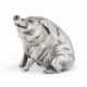 A GEM-SET SILVER BELL-PUSH IN THE FORM OF A PIG - Foto 1