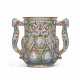 A LARGE SILVER-GILT AND CLOISONN&#201; ENAMEL THREE-HANDLED CUP - photo 1