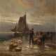 "Trieste, pescatori al Molo Audace" | olio su tela (cm 67x54) | Firmato in basso a sinistra | Al retro: cartiglio | In cornice | | Provenienza | Galleria Michelazzi, Trieste - photo 1