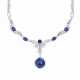 SAPPHIRE AND DIAMOND NECKLACE - фото 1