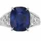 SAPPHIRE AND DIAMOND RING - photo 1