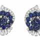 CARTIER SAPPHIRE AND DIAMOND EARRINGS - photo 1