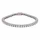 Tennisarmband mit 54 Brillanten zus. ca. 3,5 ct, - фото 1