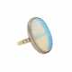 Ring mit Opal und 4 Diamanten von zus. ca. 0,24 ct, - фото 1