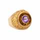 Ring mit Amethyst und feiner Granulation, - Foto 1