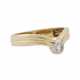 Ring mit Brillant ca. 0,18 ct, - фото 1