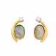 Paar Ohrringe mit Opalen und Brillanten - photo 1