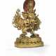 STATUE DE DIVINITE TANTRIQUE EN BRONZE DORE - photo 1