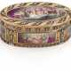 A FRENCH JEWELLED ENAMELLED VARI-COLOUR GOLD SNUFF-BOX - фото 1