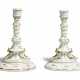 A PAIR OF MEISSEN PORCELAIN ARMORIAL CANDLESTICKS FROM THE SULKOWSKI SERVICE - photo 1