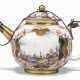 A GILT-METAL-MOUNTED MEISSEN PORCELAIN TEAPOT AND COVER - photo 1