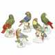 FOUR MEISSEN AND GERMAN PORCELAIN MODELS OF PARROTS - photo 1