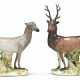 TWO MEISSEN PORCELAIN MODELS OF A STAG AND A DOE - photo 1