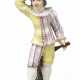 A H&#214;CHST PORCELAIN FIGURE OF THE GREETING HARLEQUIN FROM THE COMMEDIA DELL`ARTE - photo 1