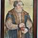 Kolorierter Holzschnitt Martin Luther, nach Lucas Cranach d.J., 16. Jh. - Foto 1